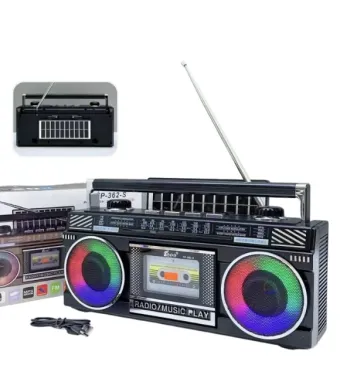 RADIO FEPE FP 362S / 363S BT SOLAR PORTABIL CU MP3 USB SD MICROFON INCORPORAT RECORD STEREO