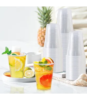 Pahare din plastic  transparente 500ml 50buc/set , Engros