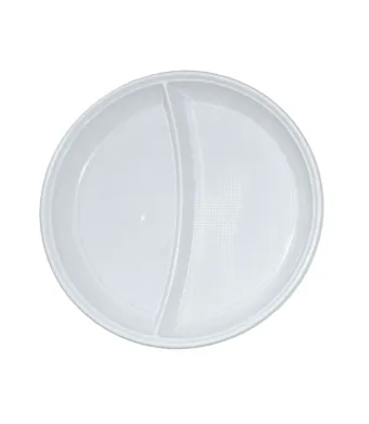 Farfurii unica folosinta Engros, BIO, 2 compartimente, set 50 buc, bax 60 seturi