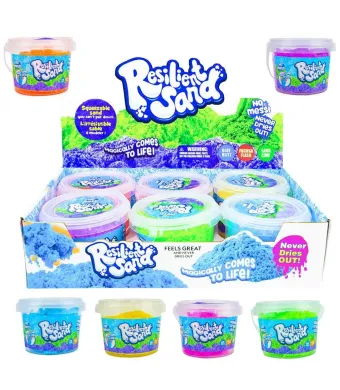 Nisip Kinetic „Resilient Sand” – Nu Se Uscă Niciodată! | Textură Magică, Fără Mizerie, Ideal pentru Copii,En-gros