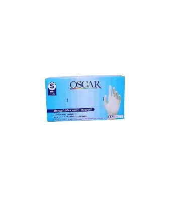 Manusi Latex usor pudrate, Oscar, masura S, 100 buc / cutie, bax 20 cutii