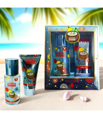 Set Fragrance și Loțiune de Corp V.V. Love – Coconut Shine, VL9059-94, 2 piese Engros