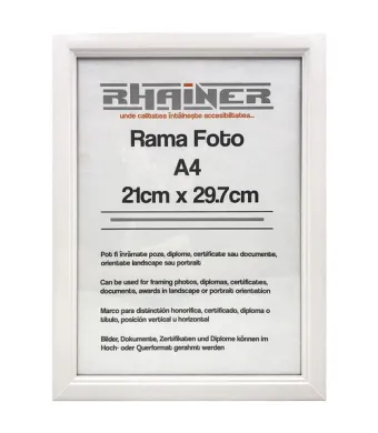 Rama foto A4 engros - alb