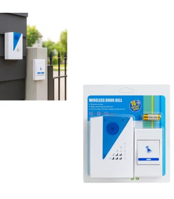 Sonerie Wireless 10x7cm cu 18 Sunete Polifonice, Baterie Inclusă, Rază Lungă de Acțiune Engros