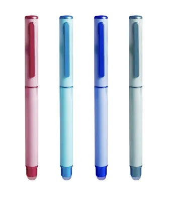 Set 12 Stilouri Pastel cu Design Elegant Engros – Culori Satinate, Scriere Fină, Cartuș Universal | Rechizite Școală și Birou