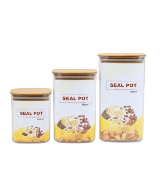Recipient Etanș din Plastic 500ml, Cu Capac Sigilabil, Transparent pentru Depozitare Alimente Uscate Engros