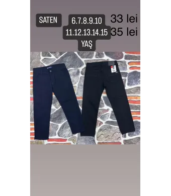 Pantaloni de scoala 6-10 si 11-15 ani Engross (11, 12, 13, 14, 15 ani, NEGRU)