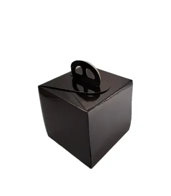 CUTII TORT NEGRU PIE HANDLE 21X21X13CM (25 BUC/SET)