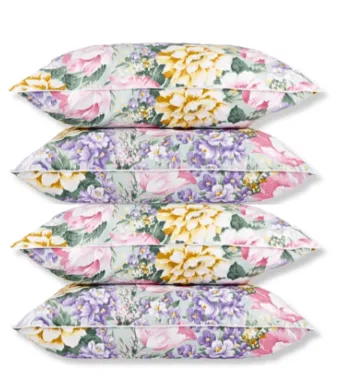 Set 4 Perne Puf Gasca 70x70 cm , Umplutura Naturala | Husa Bumbac 100% | Confort Premium pentru Somn Odihnitor - Alb