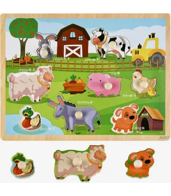 Incastro cu butoane lemn animale domestice Engros