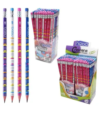 Creioane HB NEBO cu Tabelul Înmulțirii Engros – Set 180 Bucăți, Design Educațional, Ideal pentru Școală