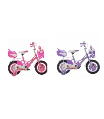 Bicicletă Copii Engros 16 Inch, Cu Roți Ajutătoare, Coș Și Portbagaj (4-8 Ani).
