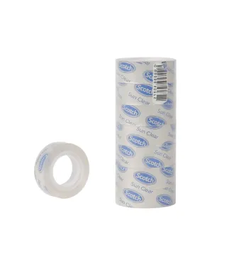 Bandă Scotch 8/set Transparentă 2cmx30m, pentru Ambalare și Birou Engros