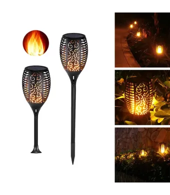 Lampa solară decorativă cu LED în formă de flacără – model XF-6018 Engros
