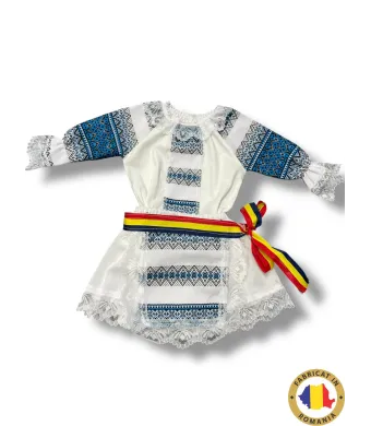 Compleu traditional Engros pentru fete, 3 piese, model brodat