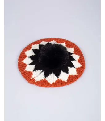Bereta stil frantuzesc cu pompon Engros