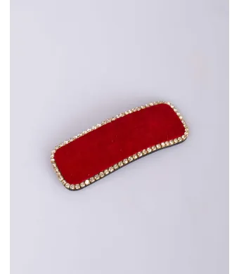 Clama rosie de par cu accesorii aplicate Engros
