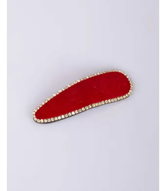 Clama rosie de par cu accesorii aplicate Engros