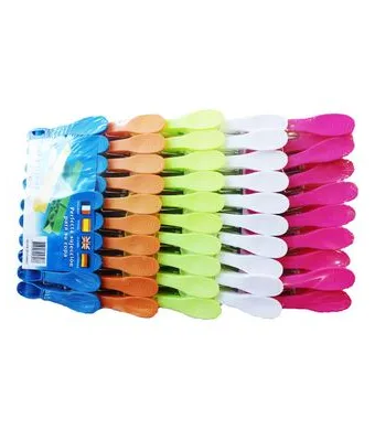 Cârlige Plastic de rufe Engros  Multicolore  50/set