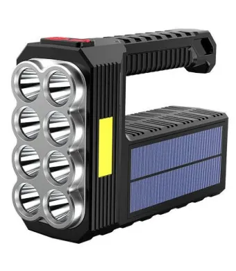 Lanternă Multifuncțională cu Panou Solar – ST11, 11 LED + COB Engros