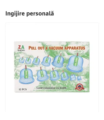 Set 12 Cupe Vacuum Aparatus pentru Terapie – ZhenAi Engros