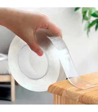 Bandă Adezivă Dublu Adezivă Puternică – Nano Transparentă  (doubla fata) Engros