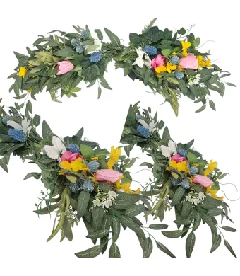 Decoratiune florala pe baza de crengute uscate 80 cm