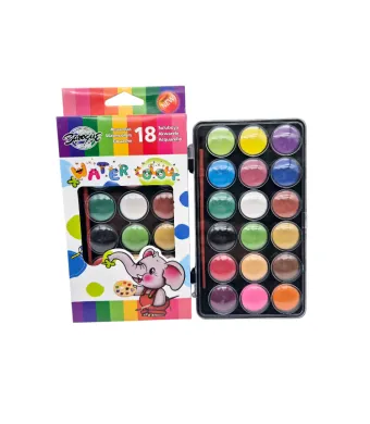 Acuarele Engros pastila, paleta 18 culori