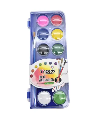 Acuarele Engros pastila, paleta 12 culori