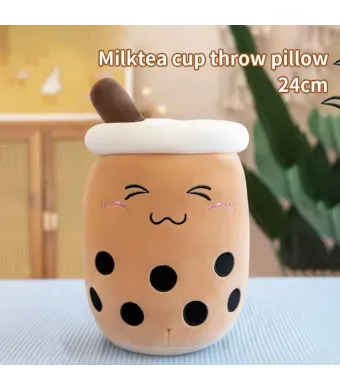 Jucarie de plus Engros, Boba Milk Tea, 24 cm