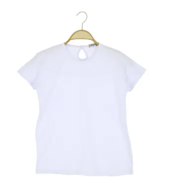 TRICOU ALB FATA 11-16 ANI, 5/SET ENGROS