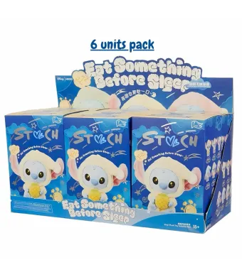 Animăluț drăgălaș Eat Something Before Sleep blind‑box vinyl plush set 6 bucati