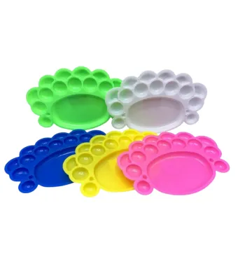 Paleta pentru Pictura din Plastic 16x10cm Diferite Culori 12/set Engros