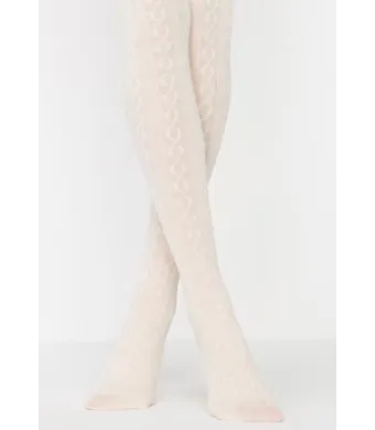 Dres fetițe Penti Pretty ,,Karina'', bumbac- imprimeu tricotat, culoare vanilie, Engros (4-5 Ani)