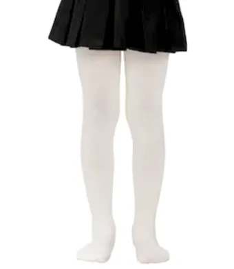 Dres penti copii ,micro 40 den, mat, opac, Alb Engros (4-5 Ani)