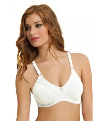 Sutien damă minimizer fără armătură, din bumbac, Alb Engros (75B)