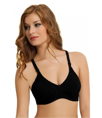 Sutien NBB damă minimizer fără armătură, din bumbac, Negru, Engros (75B)