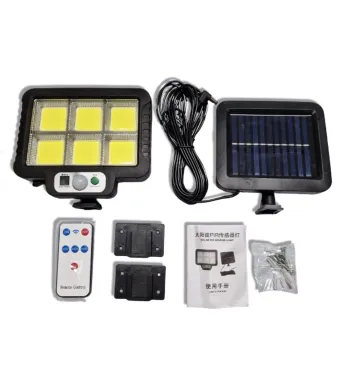 Lampă Solară Multifuncțională T09 Engros , Cu Telecomandă și Senzor de Mișcare.