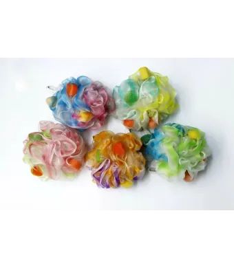 Set de 6 bucati Bureți de Baie Colorate Engros