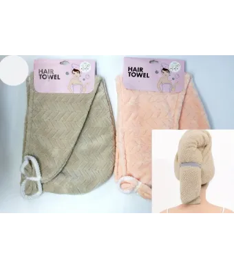 Set de 6 Prosoape din Microfibră pentru Păr – Roz & Maro