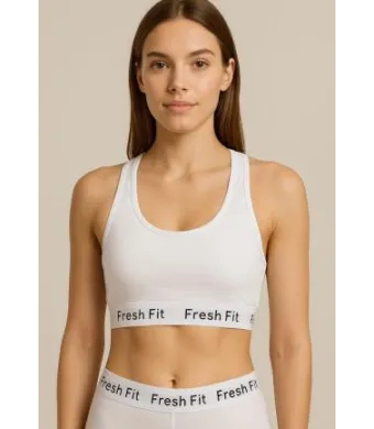 Bustieră sport Fresh Fit ,Culoare Alb,Engros (1)