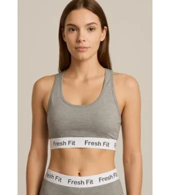 Bustieră sport Fresh Fit ,Culoare Gri,Engros (1)