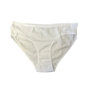 Chiloti Dama, Clasic, Culoare Alb , Engros (S-M)