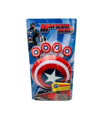 Set scut lansator de discuri, super hero, en-gros