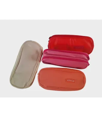 Penare școlare 2 fermoare din material cauciucat multicolor