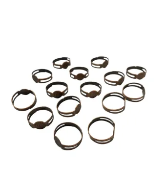 Baza pentru inel reglabil, culoare cupru, 500 buc, dimensiuni: 19 x 5 mm
