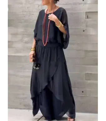 Compleu en gross de vara 2 piese negru