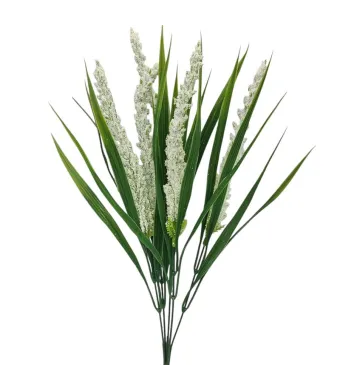 Buchet verdeata artificiala cu frunze ajustabile engros 5 fire 40 cm lungime