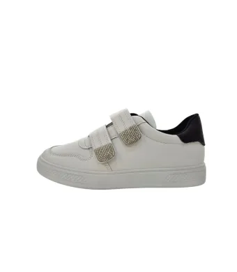 Pantofi Sport Dama cu Arici, Piele Ecologica, Aplicatii Stralucitoare, Engross, Marimi 36-41, 8buc/bax, Alb