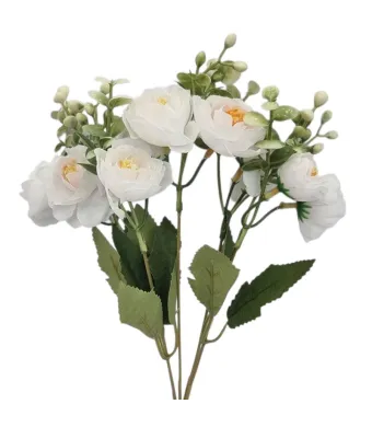 Buchet floare artificiala Trandafiri,engros 5 fire 33 cm lungime buchet